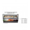 Comptoir pour CRÈME GLACÉE - GAIA - froid ventilé vitre droite dimension Comptoir pour CRÈME GLACÉE - GAIA - froid ventilé vitre droite dimension